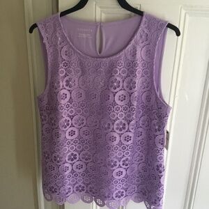Talbots’ Lavender Lace Top